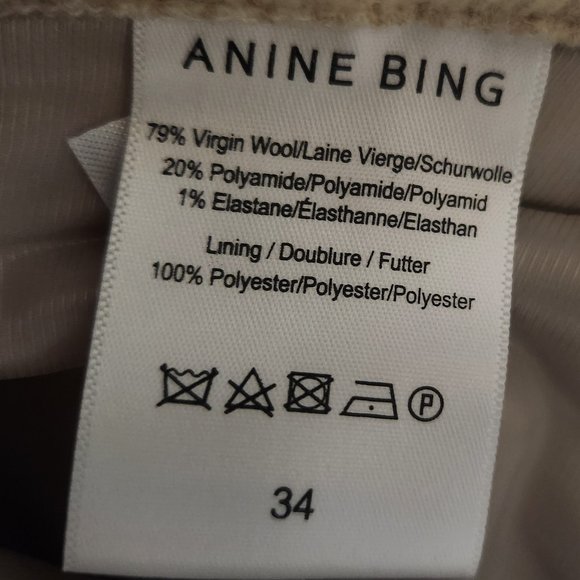 Anine Bing Cream Boot Cut Pants - Picture 9 of 12